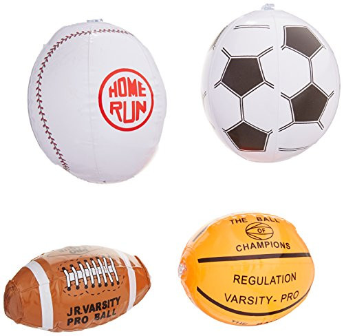 12 Mini SPORTS BALL Beach BALL Inflates/8" BASEBALL Basketball FOOTBALL SOCCER/INFLATABLE Party Favors
