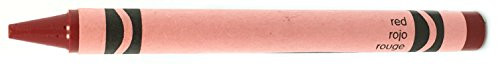 50 Red Crayons Bulk - Single Color Crayon Refill - Regular Size 5/16" x 3-5/8"