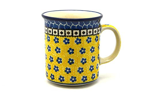 Polish Pottery Mug - Straight Sided - Sunburst