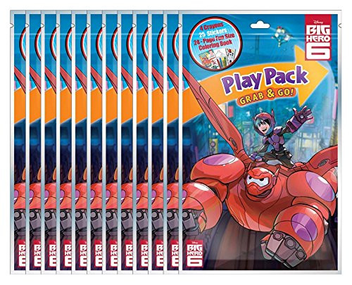 Bendon Big Hero 6 Grab & Go Play Packs (Pack of 12)