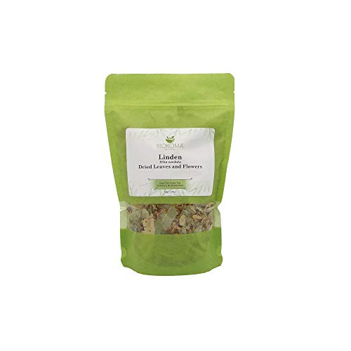 100% Pure and Organic Biokoma Linden Dried Leaves and Flowers Herbal Tea in Resealable Pack Moisture Proof Pouch - 50g