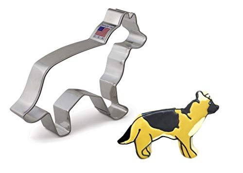 Ann Clark Cookie Cutters German Shepherd Cookie Cutter, 5.25" Ann Clark Cookie Cutters German Shepherd Cookie Cutter, 5.25"