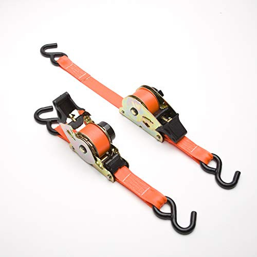SmartStraps 10-Foot Retractable Ratchet Straps 3,000 lbs Break Strength - 1,000 lbs Safe Work Load  Haul Motorcycles, Boats and Appliances with Patented Technology