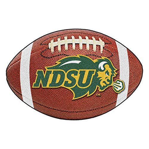 FANMATS NCAA North Dakota State University Bison Nylon Face Football Rug