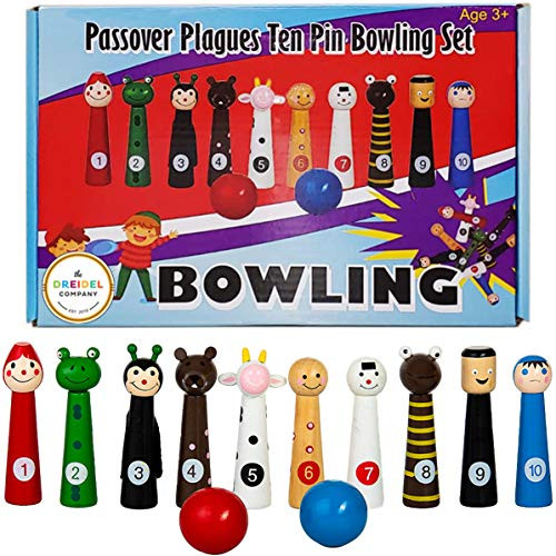 Bowling - Passover Plagues Ten Bowling Set - Fun Educational Toy for The Whole Family