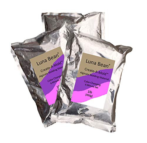 Luna Bean Create-A-Mold Craft Alginate Molding Powder for Life Casting (3 lbs)