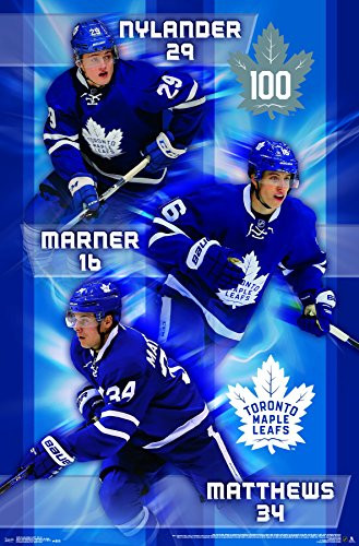 Trends International Trio NHL Toronto Maple Leafs - Team, 22.375" x 34", Premium Unframed