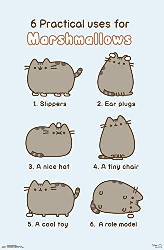 Trends International Pusheen - Marshmallow, 22.375" x 34", Premium Unframed
