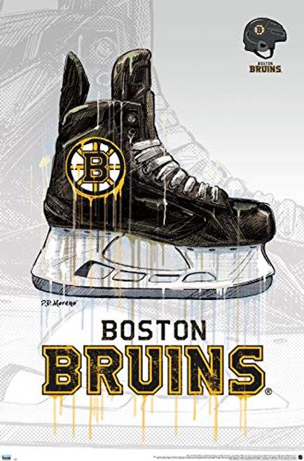Trends International Wall Poster NHL Boston Bruins - Drip Skate 20, 22.375" x 34", Premium Unframed Trends International Wall Poster NHL Boston Bruins - Drip Skate 20, 22.375" x 34", Premium Unframed