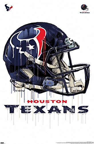 Trends International NFL Houston Texans - Drip Helmet 20 Wall Poster, 22.375" x 34", Premium Unframed