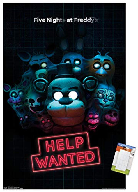 Trends International Poster Mount Five Nights at Freddy's - Help Wanted, 22.375" x 34", Poster & Mount Bundle