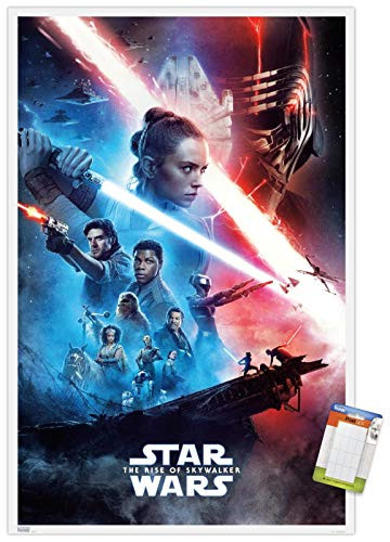 Trends International Poster Mount Star Wars: The Rise of Skywalker - Official One Sheet, 22.375" x 34", Poster & Mount Bundle