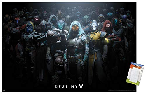 Trends International Wall Poster Destiny 2 - Group, 22.375" x 34", Poster & Mount Bundle