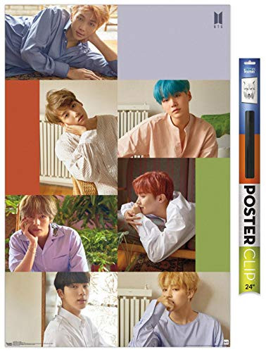 Trends International Poster Clip BTS - Group, 22.375" x 34", Poster & Clip Bundle
