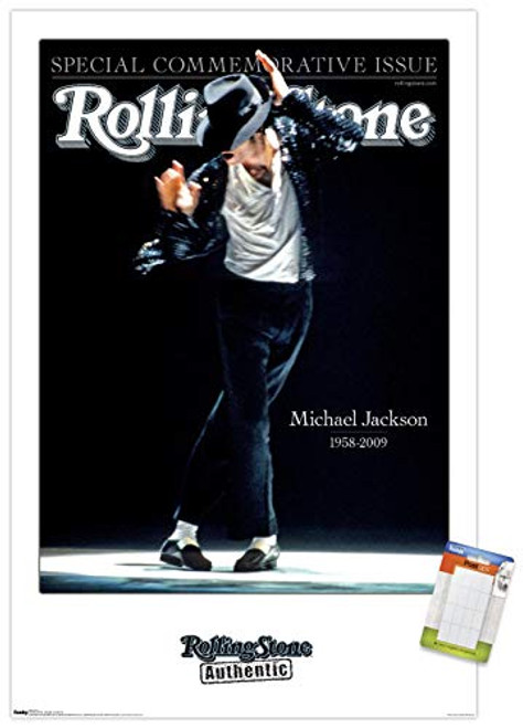 Trends International Poster Mount Rolling Stone Magazine - Michael Jackson 09, 22.375" x 34", Premium Poster & Mount Bundle Trends International Poster Mount Rolling Stone Magazine - Michael Jackson 09, 22.375" x 34", Premium Poster & Mount Bundle