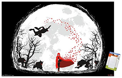 Trends International Poster Mount RWBY - Moon, 22.375" x 34", Premium Poster & Mount Bundle