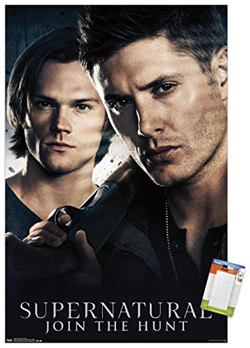 Trends International Poster Mount Supernatural - Brothers, 22.375" x 34", Premium Poster & Mount Bundle
