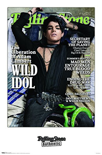 Trends International Rolling Stone Magazine - Adam Lambert, 22.375" x 34", Premium Unframed Trends International Rolling Stone Magazine - Adam Lambert, 22.375" x 34", Premium Unframed