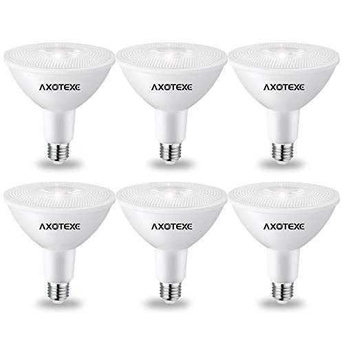 PAR38 LED Flood Light Bulbs 3000K Warm White Dimmable 1600LM 15W(100W Equivalent) E26 40 Degree Spot Light Bulb Indoor/Outdoor Recessed Lighting 6-Pack