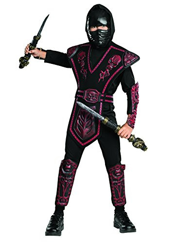 Rubie's Red Skull Warrior Ninja Child Costume, Small, Black/Red