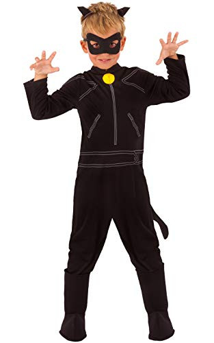 Rubie's Miraculous Ladybug Child's Cat Noir Costume, Large
