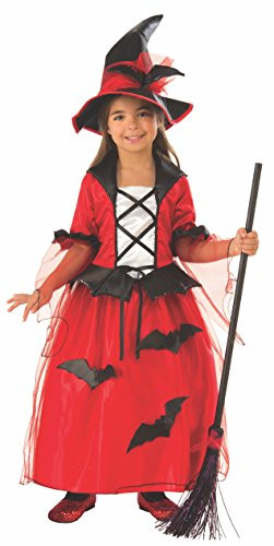 Rubie's Bat Witch Child's Costume, Red/Black, Medium