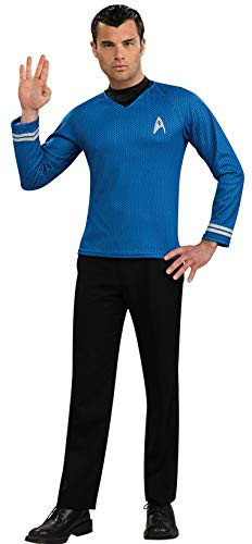 Rubie's Star Trek Into Darkness Spock Shirt With Emblem, Blue, X-Large