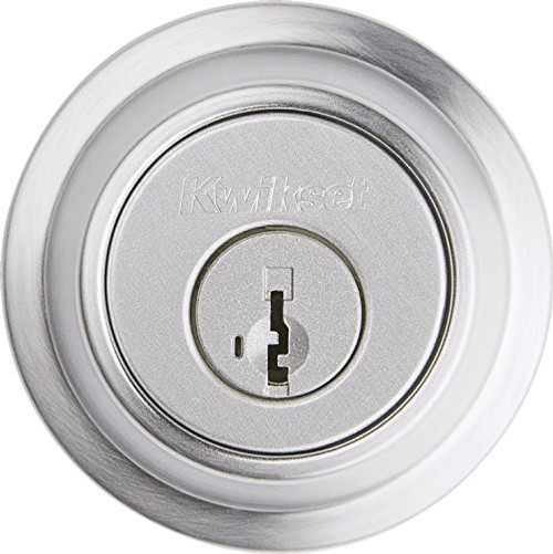 Kwikset 96600-682 Contemporary Single Cylinder Deadbolt Featuring Smartkey In Satin Chrome Kwikset 96600-682 Contemporary Single Cylinder Deadbolt Featuring Smartkey In Satin Chrome