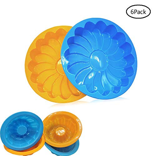 POKALI Silicone Bundt Pan Cake Nonstick Molds for Baking?Silicone Muffin & Cupcake Pans?Non-Stick Round Cake Bakeware mold (2#) POKALI Silicone Bundt Pan Cake Nonstick Molds for Baking?Silicone Muffin & Cupcake Pans?Non-Stick Round Cake Bakeware mold (2#)