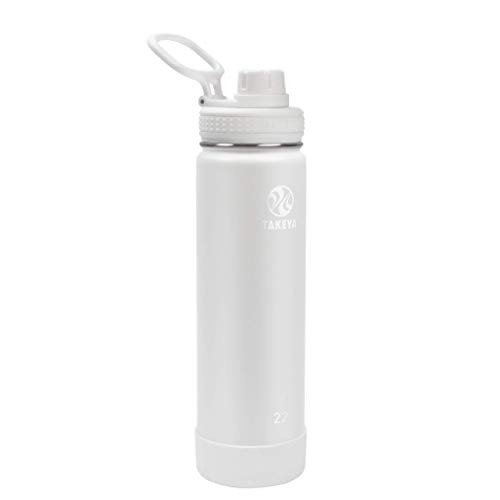 Takeya Actives Insulated Water Bottle w/Spout Lid, Arctic, 22 Ounce