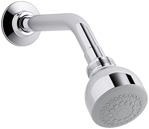 KOHLER K-11637-CP Coralais 2.5 GPM Single-Function Wall-Mount Showerhead, Polished Chrome