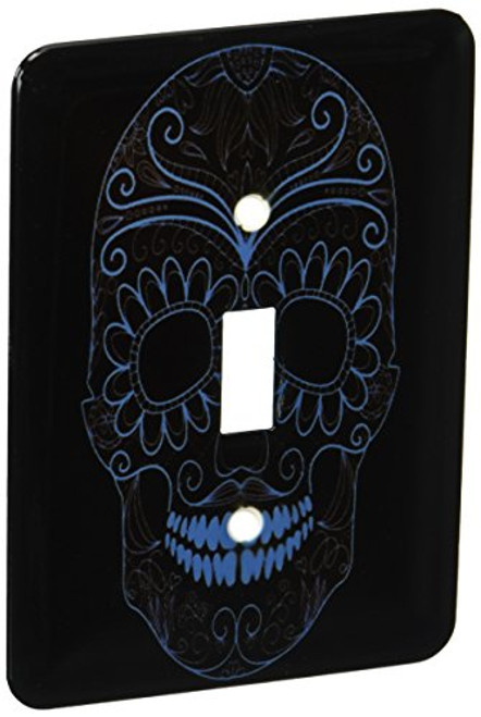 3dRose LLC lsp_130487_1 Blue and Black Sugar Skull Day of The Dead Art Single Toggle Switch 3dRose LLC lsp_130487_1 Blue and Black Sugar Skull Day of The Dead Art Single Toggle Switch