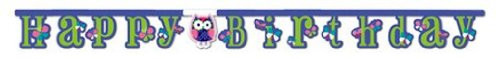 Jointed Happy Birthday Banner, Owl Pal