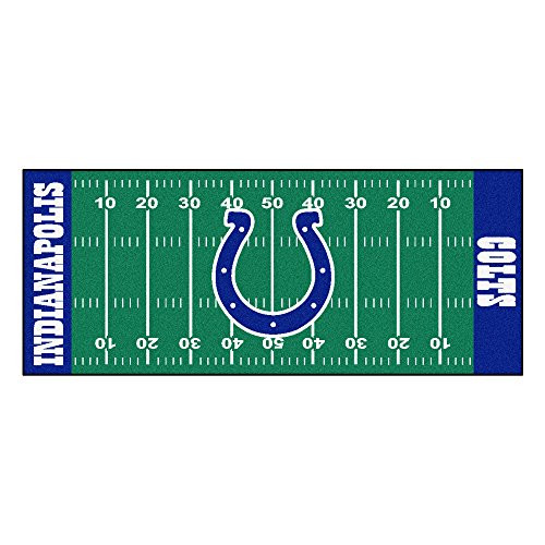 FANMATS NFL Indianapolis Colts Nylon Face Football Field Runner FANMATS NFL Indianapolis Colts Nylon Face Football Field Runner