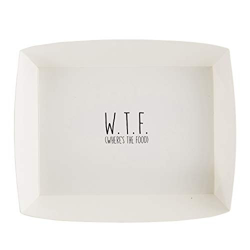 Creative Brands Sips Drinkware Recyclable White Paper Snack Trays, 8-Count, WTF