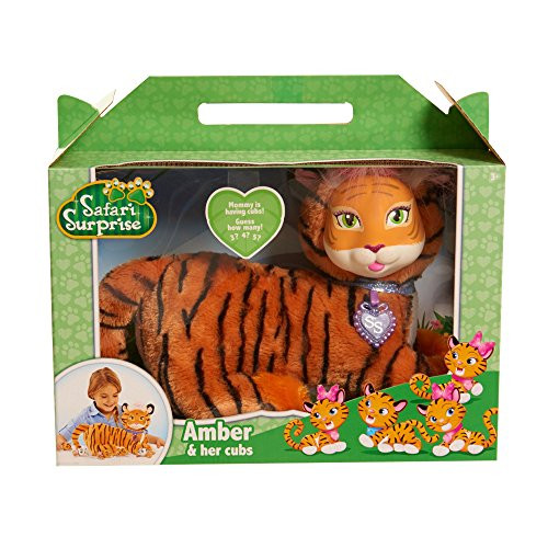 Just Play Safari Surprise Amber Tiger Plush