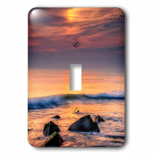 3dRose lsp_190580_1" USA, New Jersey, Scenic On Cape May Beach," Toggle switch