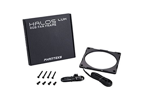 Phanteks PH-FF120RGBA_BK01 Halos Lux RGB Fan Frame High density LEDs RGB 120mm fan mounting,Black