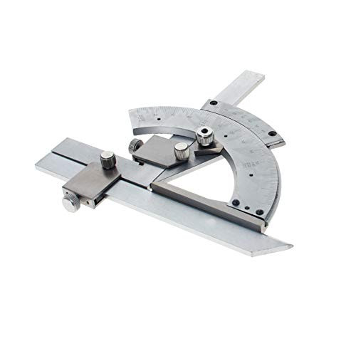 Utoolmart 0-320° Universal Bevel Protractor Tool Steel Vernier Precision Anger Measuring Gauging Finder Ruler Tool