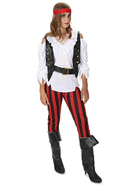 Dream Weavers Costumers Rebel Pirate Girl Child Costume L (12-14)