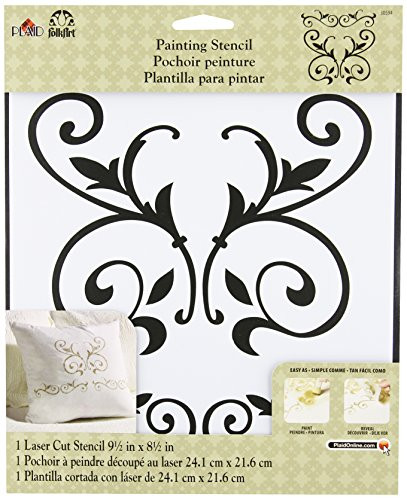 FolkArt Large Painting Stencil, 30594 Scroll
