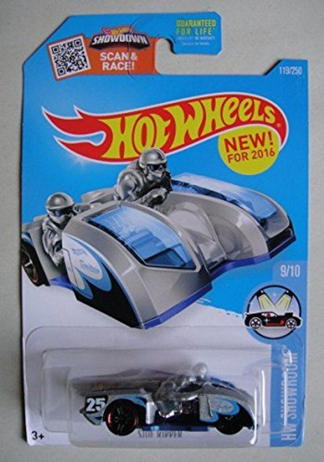 HOT WHEELS HW SHOWROOM 9/10 SILVER/BLUE SIDE RIPPER 119/250 SHOWDOWN SCAN & RACE CARD HOT WHEELS HW SHOWROOM 9/10 SILVER/BLUE SIDE RIPPER 119/250 SHOWDOWN SCAN & RACE CARD