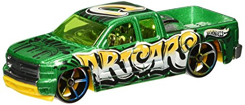 Hot Wheels 2016 HW Art Cars Chevy Silverado 200/250, Green