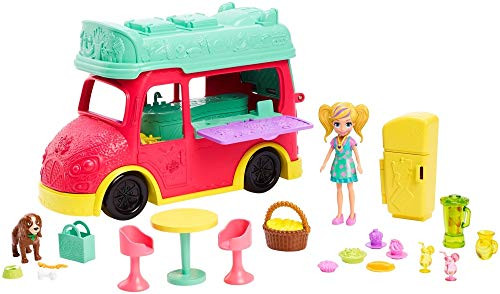 Mattel Polly Pocket Swirlin' Smoothie Truck