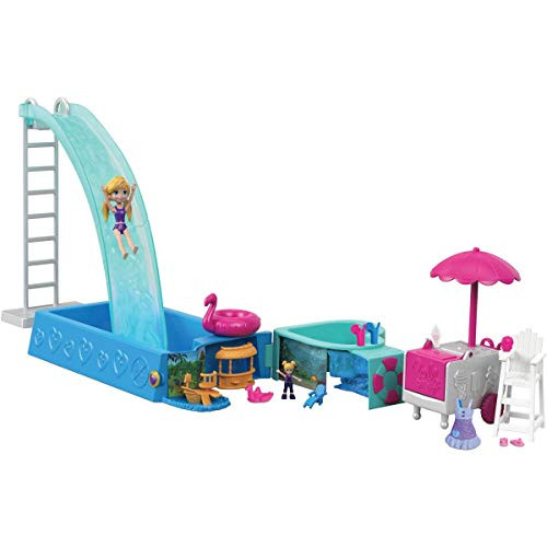 Mattel Polly Pocket Splashtastic Pool Surprise
