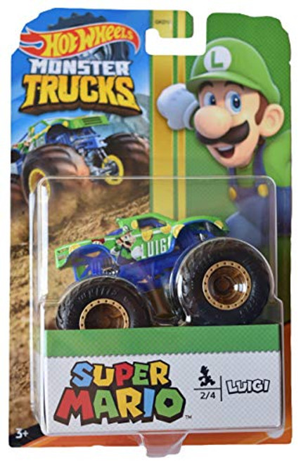Hot Wheels Monster Trucks Super Mario Series Luigi Hot Wheels Monster Trucks Super Mario Series Luigi