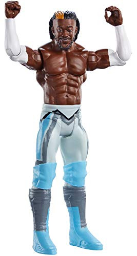 WWE Kofi Kingston Basic Series #110 Action Figure in 6-inch Scale with Articulation & Ring Gear