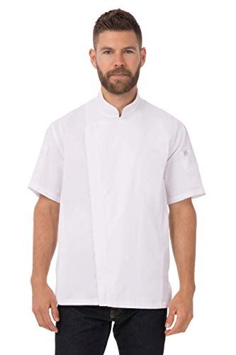 Chef Works Men's Springfield Chef Coat, White, X-Large