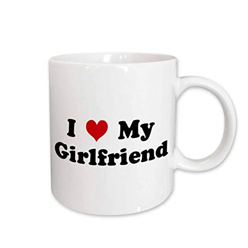 3dRose I Love My Girlfriend Mug, 11-Ounce