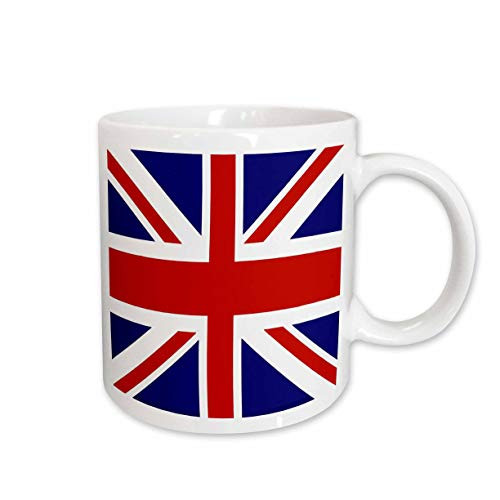 3dRose Union Jack Old British Naval Flag Ceramic Mug, 15-Ounce